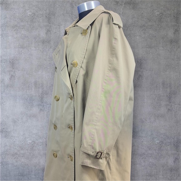 Vintage 80's Burberrys Prorsum Trench Coat Long England Classic Chic Size 42 - Picture 4 of 13